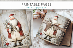Grunge Christmas pages, vintage holiday papers Product Image 7