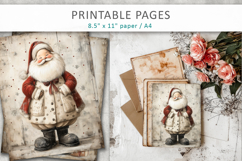 grunge Christmas, santa papers Product Image 9