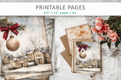 grunge Christmas, christmas scrapbook Product Image 7