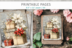 Grunge Christmas pages, Christmas gift printable Product Image 3
