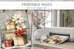 Grunge Christmas pages, Christmas gift printable Product Image 4