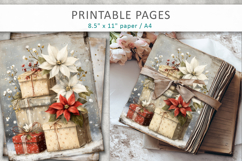 Grunge Christmas pages, Christmas gift printable Product Image 5