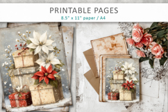 Grunge Christmas pages, Christmas gift printable Product Image 6