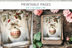 grunge Christmas junk journal, rustic christmas Product Image 3