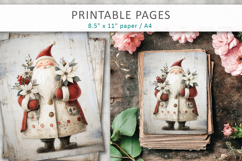 Grunge Christmas pages, Christmas journal paper Product Image 3