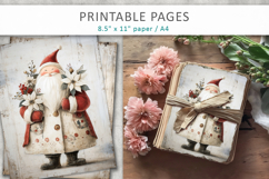 Grunge Christmas pages, Christmas journal paper Product Image 4