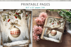 grunge Christmas junk journal, rustic christmas Product Image 4