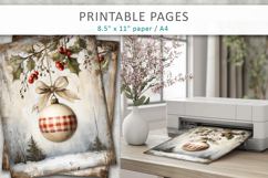 grunge Christmas junk journal, rustic christmas Product Image 5