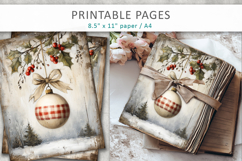 grunge Christmas junk journal, rustic christmas Product Image 6