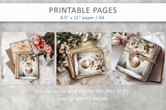 grunge Christmas junk journal, rustic christmas Product Image 9