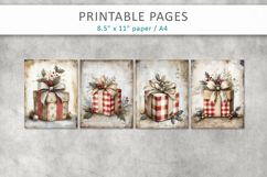 grunge Christmas junk journal, christmas gift Product Image 2