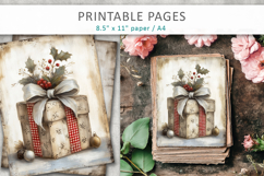 grunge Christmas junk journal, christmas gift Product Image 3