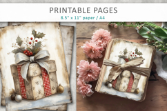 grunge Christmas junk journal, christmas gift Product Image 4
