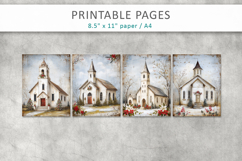 Grunge Christmas pages, vintage Christmas papers Product Image 2