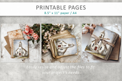 Grunge Christmas pages, vintage Christmas papers Product Image 7