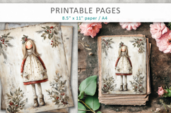 Grunge Christmas pages, vintage junk journal Product Image 3