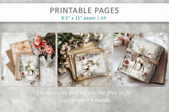 Christmas junk journal,Christms reindeer printable Product Image 10