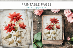 Grunge Christmas pages, vintage Christmas paper Product Image 2