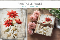 Grunge Christmas pages, vintage Christmas paper Product Image 4