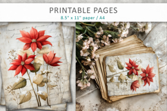 Grunge Christmas pages, vintage Christmas paper Product Image 6