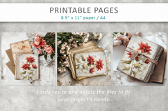 Grunge Christmas pages, vintage Christmas paper Product Image 9