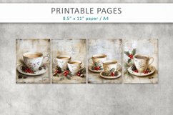 Grunge Christmas pages, Christmas junk journal Product Image 2