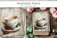 Grunge Christmas pages, Christmas junk journal Product Image 3