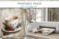 Grunge Christmas pages, Christmas junk journal Product Image 5