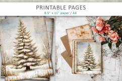 Grunge Christmas pages, Christmas tree printable Product Image 7