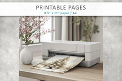 Grunge Christmas pages, Christmas tree printable Product Image 8