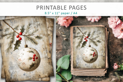 Grunge Christmas pages, Christmas ornaments pages Product Image 3