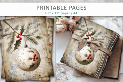 Grunge Christmas pages, Christmas ornaments pages Product Image 5