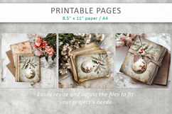 Grunge Christmas pages, Christmas ornaments pages Product Image 7