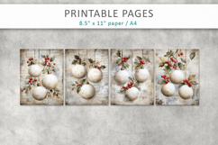 Christmas junk journal, Christmas ornaments pages Product Image 2
