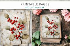 Christmas junk journal, grunge pages Product Image 3