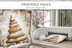 Christmas junk journal, gingerbread christmas pages Product Image 3