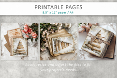 Christmas junk journal, gingerbread christmas pages Product Image 8