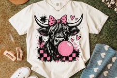 Highland Cow Valentine's Day PNG, Be Mine, Xoxo Png, Love Product Image 4