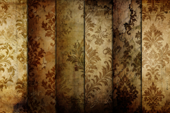 Grunge Damask Pattern Backgrounds Product Image 2