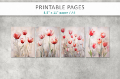 grunge floral junk journal, floral paper Product Image 2