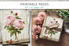 floral junk journal, flower pages Product Image 4