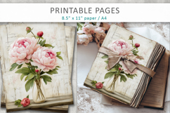 floral junk journal, flower pages Product Image 6