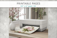 floral junk journal, flower pages Product Image 9