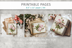 floral junk journal, flower pages Product Image 10