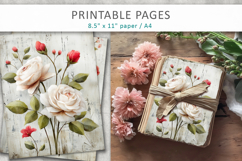 grunge floral junk journal pages Product Image 4
