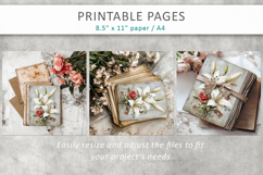 grunge floral pages, scrapbook paper Product Image 8