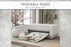 grunge floral pages, scrapbook paper Product Image 9