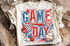 Retro Baseball Game Day PNG, Baseball Mama PNG, Sports PNG Product Image 1