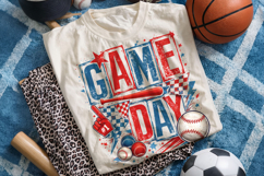 Retro Baseball Game Day PNG, Baseball Mama PNG, Sports PNG Product Image 2