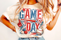 Retro Baseball Game Day PNG, Baseball Mama PNG, Sports PNG Product Image 3